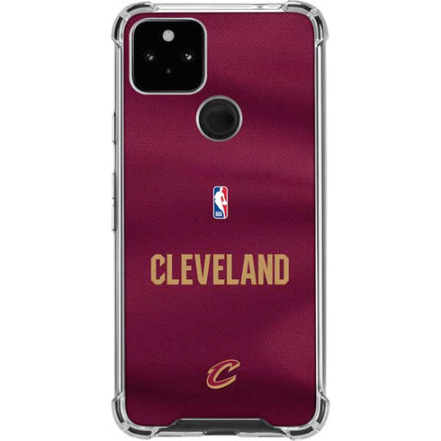 NBA Cleveland Cavaliers Jersey Google Pixel 5a 5G Clear Case